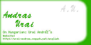 andras urai business card